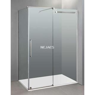Mampara de ducha frontal con lateral fijo VETRUM - Imagen 1