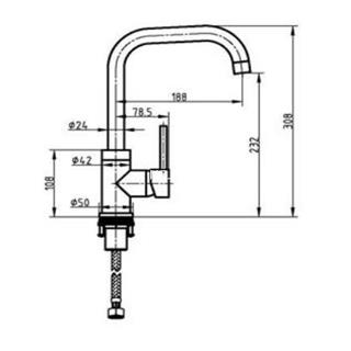 Monomando grifo fregadero CONRATT - Imagen 2
