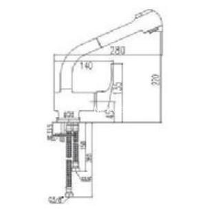 Monomando grifos fregadero extraible para cocina ALTO SURF - Imagen 2