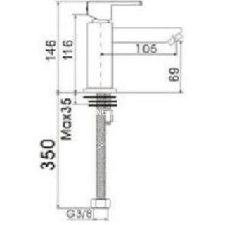 QUAD VIM Monomando grifo lavabo - Imagen 2