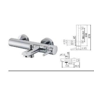 STELLA Monomando grifo bañera - Imagen 2